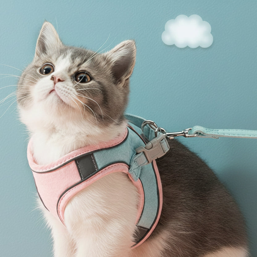 Adjustable Cat Harness Set