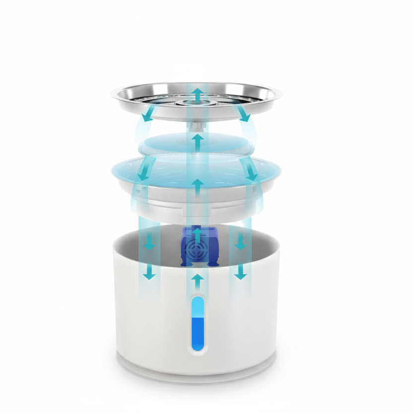 Automatic Cat Drinking Fountain
